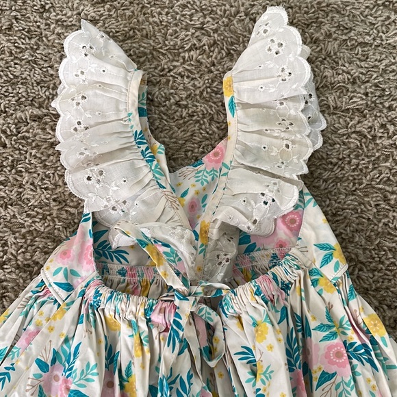 Eleanor Rose Serena Dress Size 6-7 Floral - Picture 5 of 7